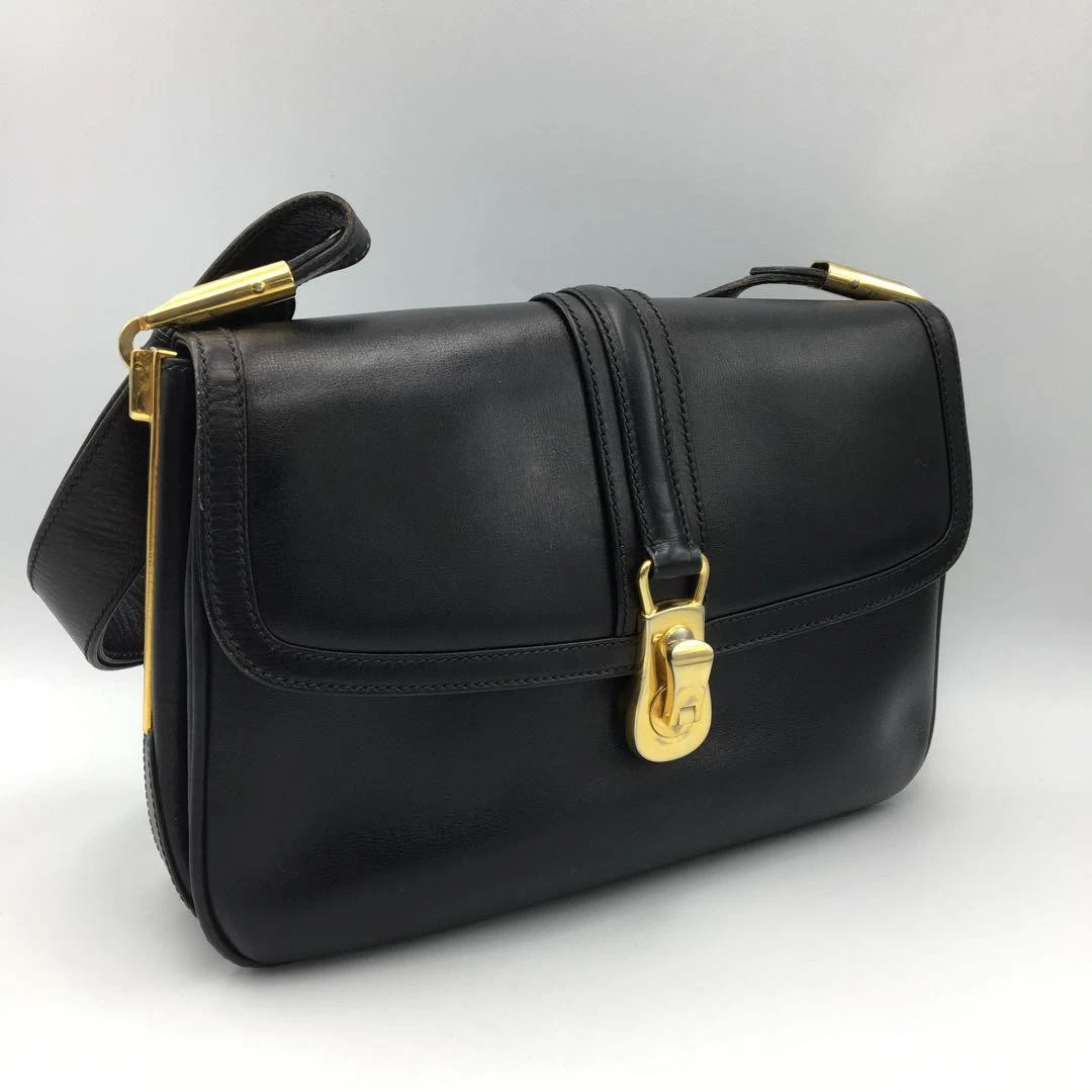 Sac à main Gucci cuir authentique noir moyen femme Italie 116682