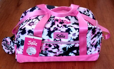Justice Girls Floral Gymnast Duffle Bag Sports Bag Travel Sleepovers Pink