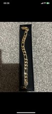 Curb Chain Braclet Brand New 9.5inch Gold Colour (gold Filled) Curb Thick Chain