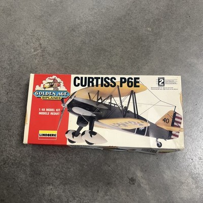 Lindberg , 1/48 , Curtiss P6E Model Kit  # 72542   (NIB) open new with