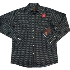 Ariat Men  s NWT Byrum Medium Classic Fit Stretch Long Sleeve Button Up Shirt