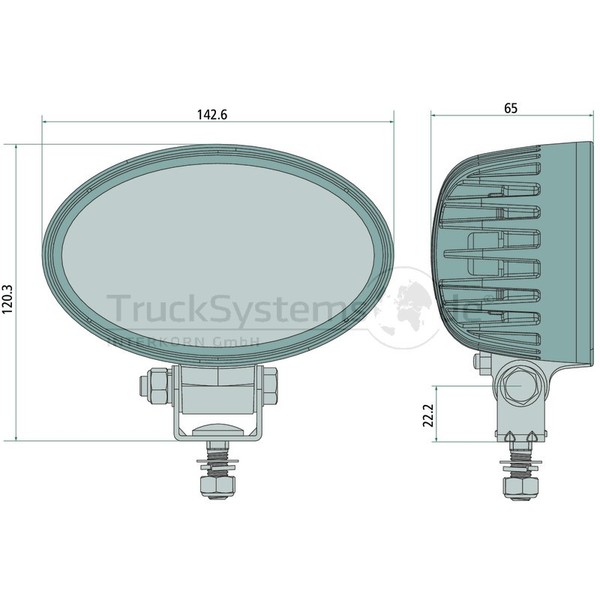 Hella Arbeitsscheinwerfer 1GA 357 001-011 - 1GA357001011-image