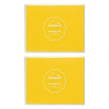 2Pcs Large Light Yellow Stamp Ink Pad, Washable Craft Stamps Inkpad