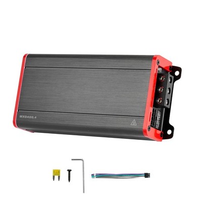 Uimoso 1600Watts 4-Channel Car Stereo Amplifier Class D Max 4x 400W@2 Ohms