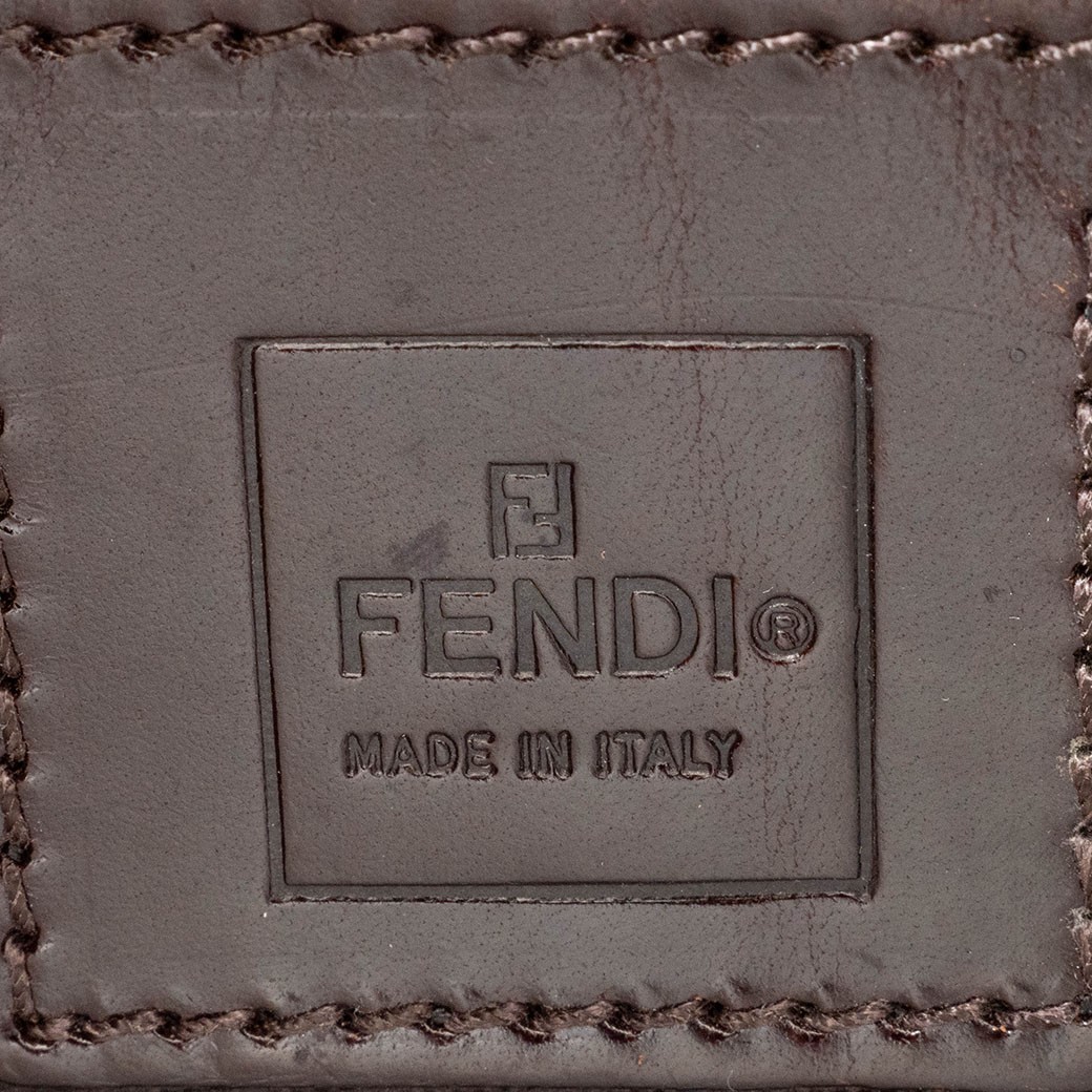 FENDI Zucca Canvas Khaki Green Womens Short Crossbody Bag 16389 Pre-owned Auth thumbnail 23