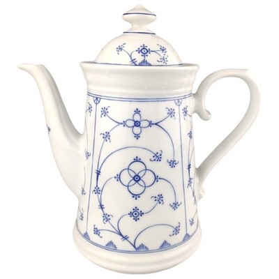 Kaffeekanne 1,3 L Marienbad Ingres Weiss Indisch Blau