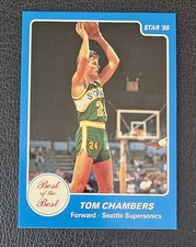 1986 Star Best of the Best #4 Tom Chambers Supersonics bk573vb