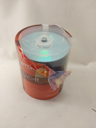 TDK DVD-R 1-16x speed 4.7 GB Recordable Discs Disks 100 Pack Spindle NEW See Pic - Picture 1 of 6