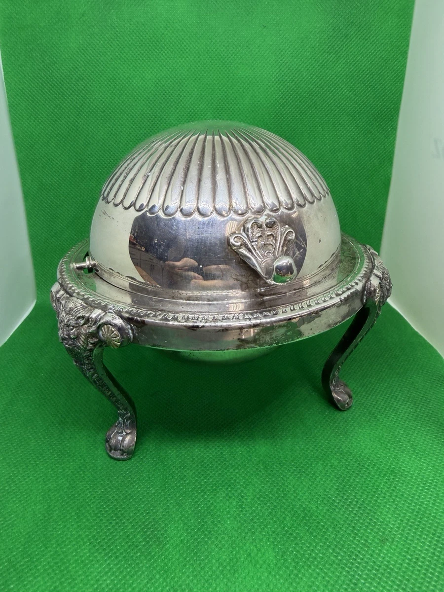 米国老舗 F.B. Rogersの銀のライオン足とライナー付 バターディッシュ Lion Antique US Silver-Plated Butter Dishes for sale | eBay