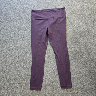 Athleta Pants Womens Large Purple Elation 7/8 Cropped Stretch Athletic Causal