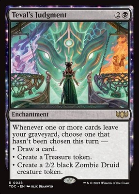 Teval's Judgment 0028 Non Foil Rare Tarkir Dragonstorm Commander MTG NM