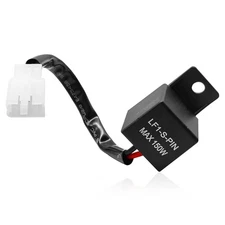 ​​ 12V 2-Pin Electronic LED Flasher Relay, Turn Signal Flasher Relay for Motorcy