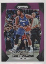 2017-18 Panini Prizm Purple Prizm 2/75 Jahlil Okafor #6 11pj