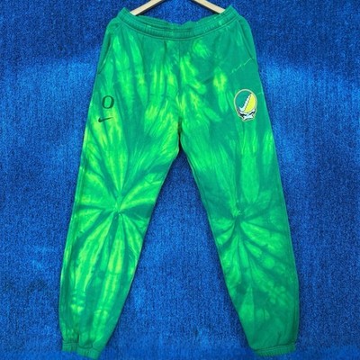 Nike x Oregon Ducks x Grateful Dead Graphic Tie Dye Joggers Size Large