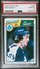 Dan Daoust 1983 OPC #328 Rookie Card PSA 10 Pop 33 Toronto Maple Leafs