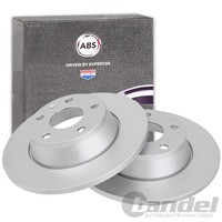 2X A.B.S. Bremsscheiben 286Mm Hinten Passend FüR Audi TT
