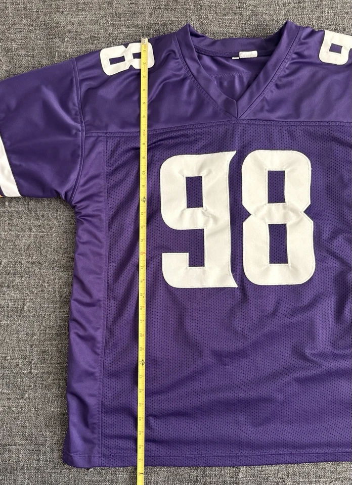 Minnesota Vikings #98 (Unbranded) Linval Joseph Stitched NFL Jersey XL - Image 3 of 4