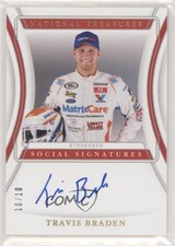2020 National Treasures Social Signatures Holo Gold 10/10 Travis Braden Auto 2zr