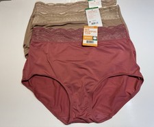 NWT Warners No Pinching, No Problems Brief Panties RS7401P Size L 7 3 Pairs