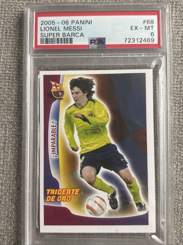 Lionel Messi #68 2005 Panini Super Barca card