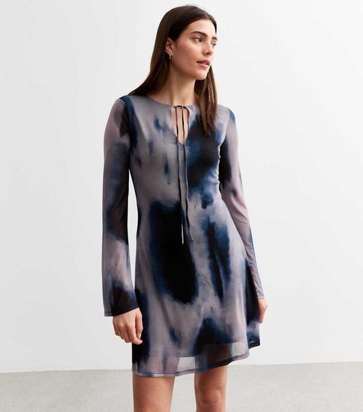 Women New Look Dress Navy Elastane 40