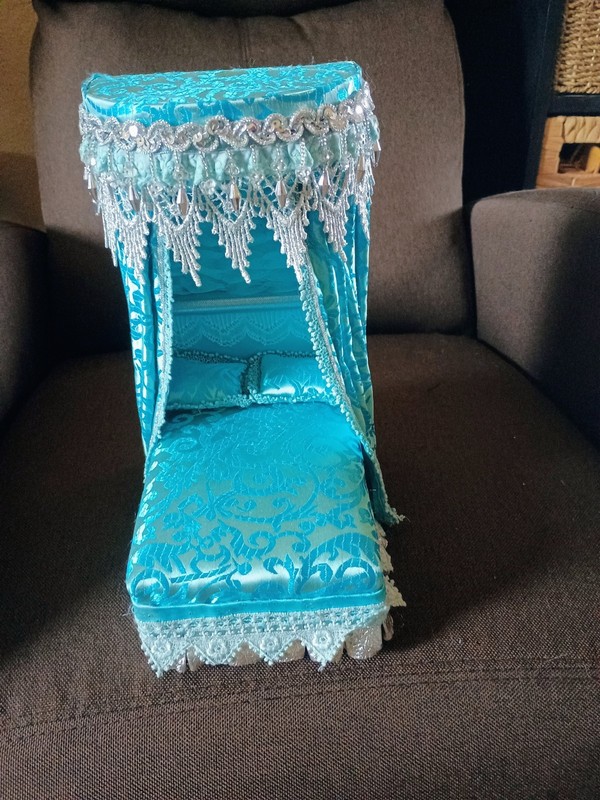 Dollhouse Canopy Bed OOAK Artisian
