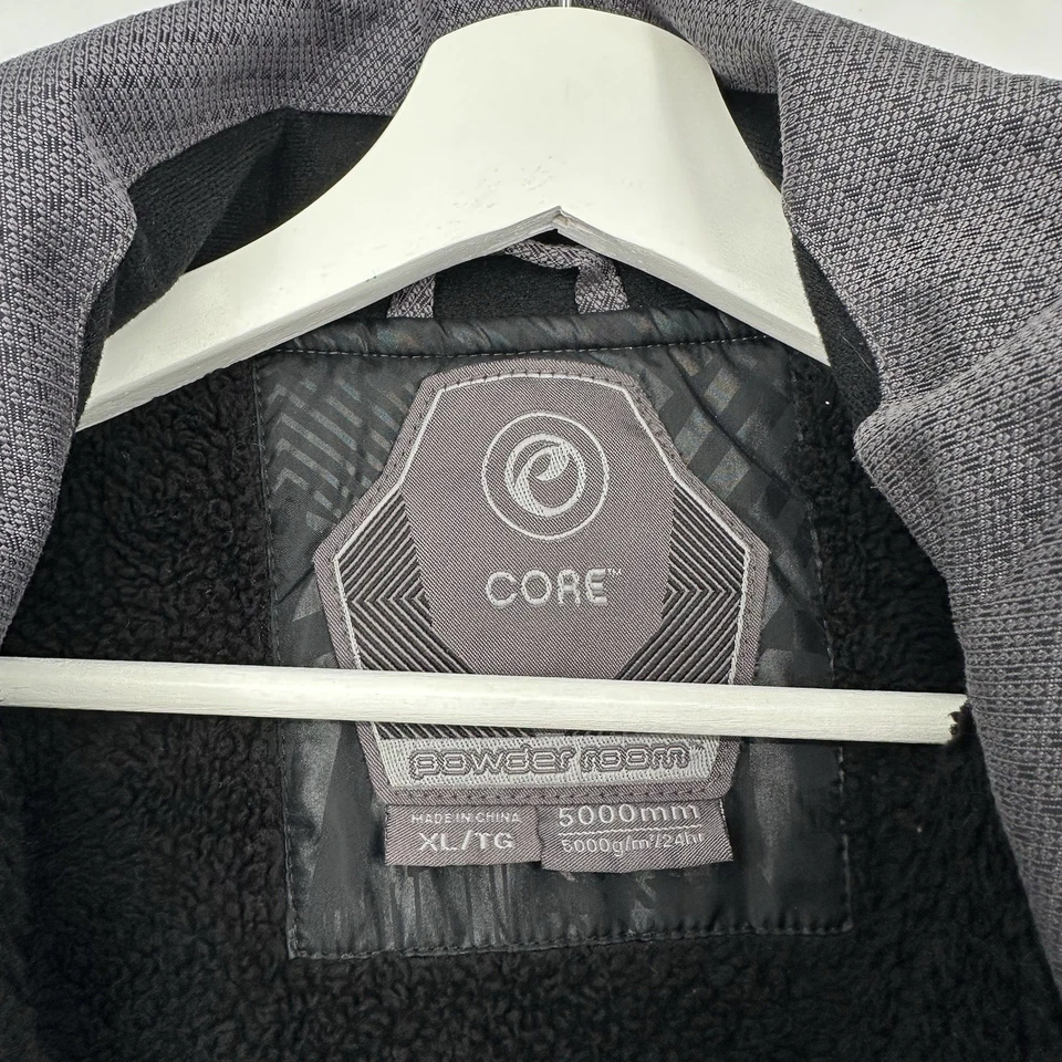 Abrigo forrado de snowboard Core Powder Room gris 5000 mm talla XL Foto 3 de 4