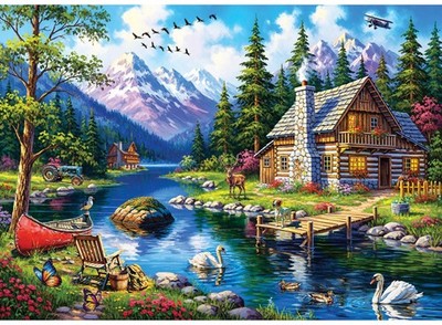 Anatolian Puzzle -Riverside, 3000 Piece Puzzle, #4937 Riverside