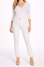 Pilcro and the Letterpress Hyphen Embroidered Slim Boyfriend Jean white size 27