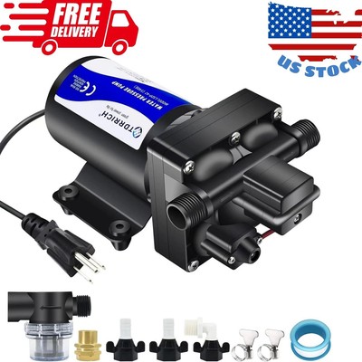 Water Pressure Booster Pump for House, 110V RV Water Transfer 5.5GPM 75PSI