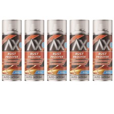 5X - Rust Proofer Spray  Kills Old Auto Vehicle Metal Rust & Damp  400ml