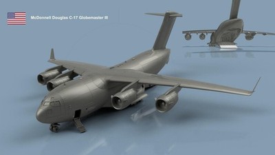 L'Arsenal Models 1/350 C-17 GLOBEMASTER III MCDONNELL DOUGLAS  3D Printed Set