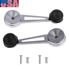 Window Crank Handle For Ford Pickup 1 Pair Set 2x US NEW Chrome