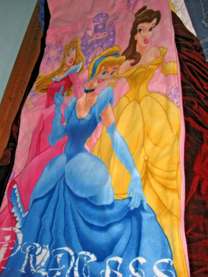 Disney Princess Schlafsack 140 x 65 cm Decke Camping Kinder wie neu
