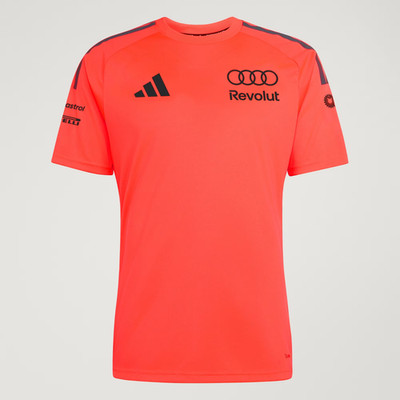 Audi F1 2026 Official Adidas Teamwear Set Up Mechanic T-Shirt Tee Jersey Red