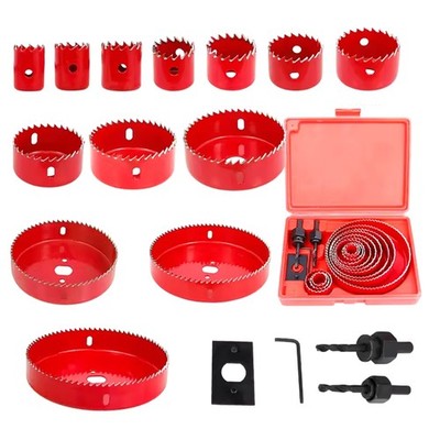 16pcs Hole  Set Cup Wood Crown Drill Bit for Wood PVC Plastic Metal7790