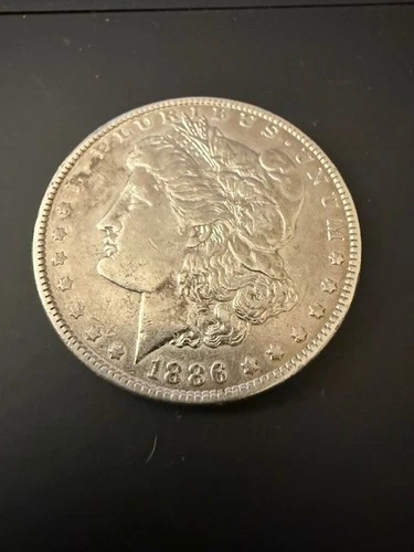 1886 MORGAN SILVER DOLLAR Philadelphia Mint  VG COND Circulated FREE SHIP!!