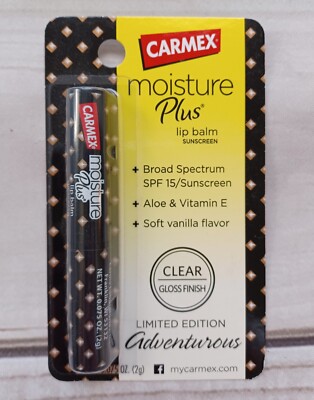 Carmex Moisture Plus - Limited Edition - Adventurous - New - Lip Balm Sunscreen