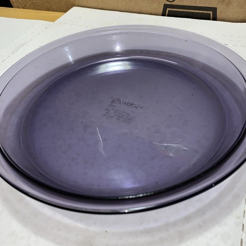 Pyrex Purple Amethyst Pie Plates Dish 9.5” #209 - Picture 4 of 6