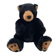 Vintage Russ Berrie Black Bear Cub "Blacky" Plush 13" Stuffed Animal Handmade