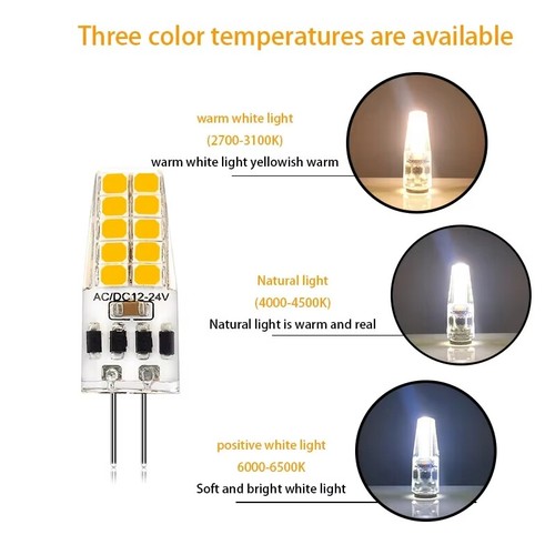 10X Dimmable G4 Led Light Bulbs Bedroom Neutral 2835SMD 24V Cover 3W Lighting - Picture 5 of 9