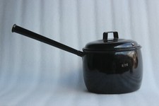 Vintage Iron Enamel Pot Judge-ware Made In England Kitchenware Collectible