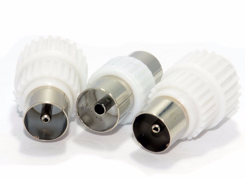 Adattatore Cavo Antenna Tv 2 Pezzi Spina Connettore Coassiale Diritto Femmina Per Antenna TV Partitore Antenna TV - Foto 8