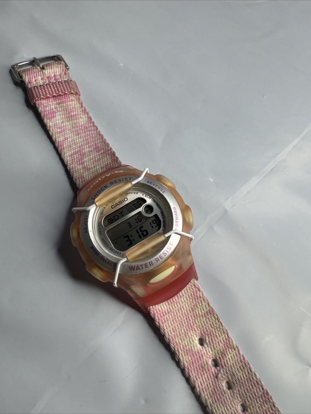 Pre-Owned  Women’s Casio BG-164 Baby-G Digital Watch New Battery