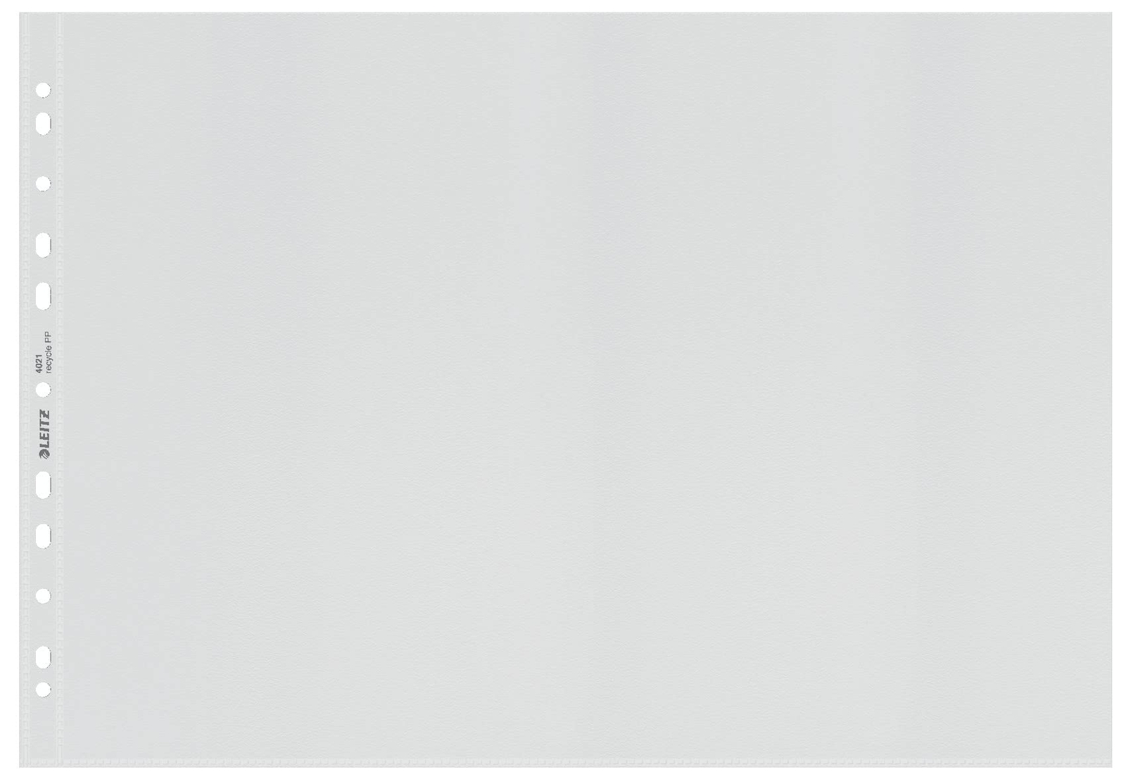 Leitz A3 Pockets, Pack of 25, Punched Plastic Wallets, Embossed Mat Surface, 100