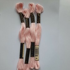 4 x  Anchor Stranded Cotton x 8m Skein - Shade 48 China Rose  pink