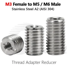 M3 Thread Reducer Adapter Self-tapping Thread Repair Inserts Stainless Steel 304