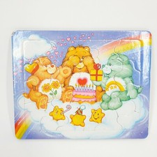 Care Bears Jigsaw Puzzle Vintage 1980s Wish Bear Cardboard Carebear Carebears