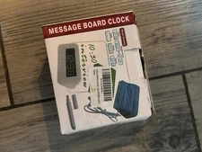 Multifunctional Message Board Clock with LED Display, Alarm, Temperature
