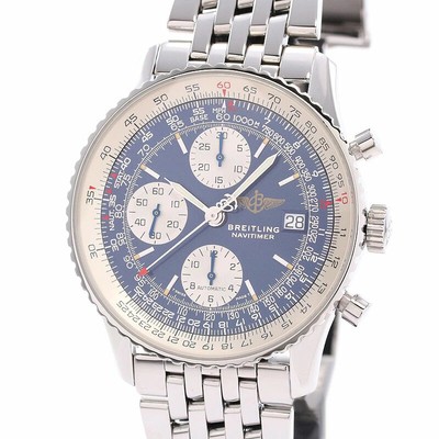 Breitling Old Navitimer A13022 Blue/Silver Stainless Steel Men's